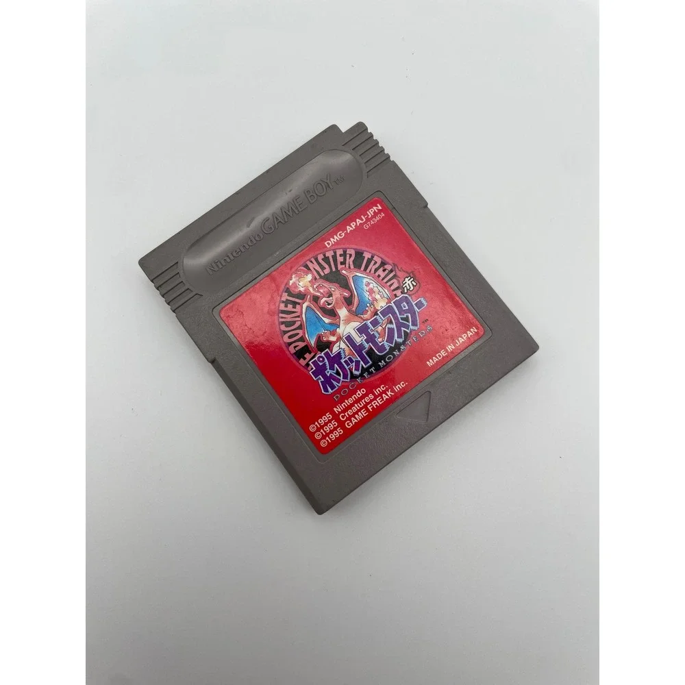 Pokemon Red Japanese Version Nintendo Game Boy Pocket Monsters Aka DMG-APAJ-JPN